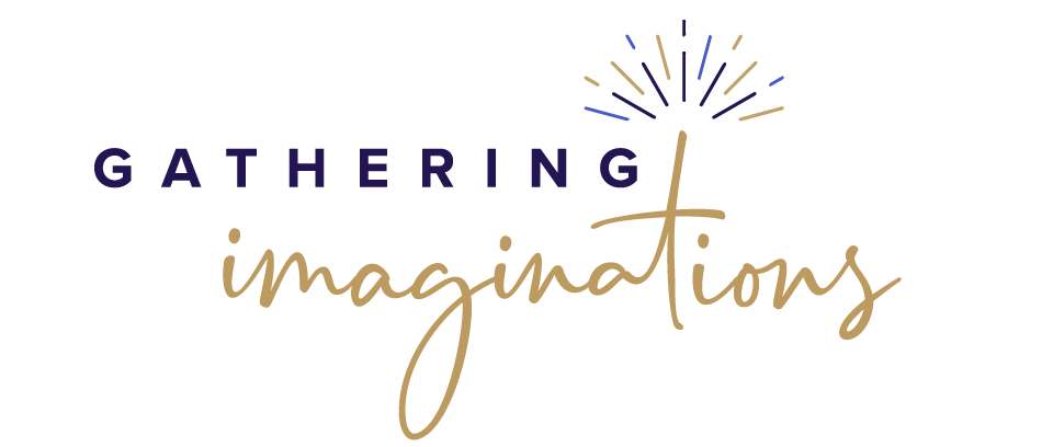 Gathering Imagination Logo Full Color Navy and gold